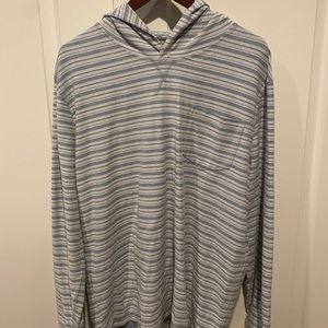 NWOT Johnnie O Hangin Out Striped Lightweight Hoodie